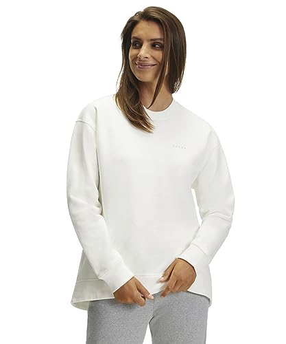 FALKE Damen Sweatshirt Basic Sweat Shirt W PU Baumwolle weich hautfreundlich 1 Stück, Weiß (Off-White 2040), L von FALKE