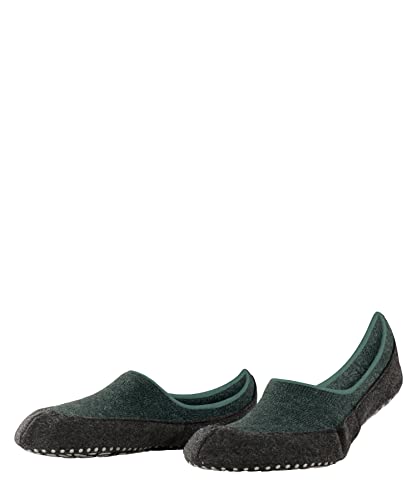 FALKE Herren Hausschuhe Cosyshoe Invisible, Schurwolle, 1 Paar, Grün (Forest Melange 7274), 37-38 von FALKE