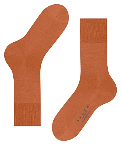 FALKE Herren Socken Airport M SO Wolle Baumwolle einfarbig 1 Paar, Orange (Tandoori 8576), 41-42 von FALKE