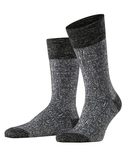 FALKE Herren Artisanship M SO Baumwolle Leinen Gemustert 1 Paar Socken, Schwarz (Black 3000), 38-41.5 EU von FALKE