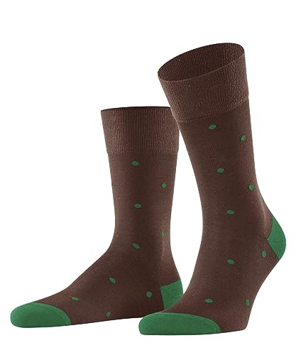 FALKE Herren Socken Dot M SO Baumwolle gemustert 1 Paar, Braun (Brandy 5167), 39-42 von FALKE