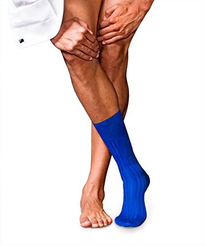 FALKE Herren Socken No. 13 M SO feinste Piuma Baumwolle einfarbig 1 Paar, Blau (Olympic 6940), 39-40 von FALKE
