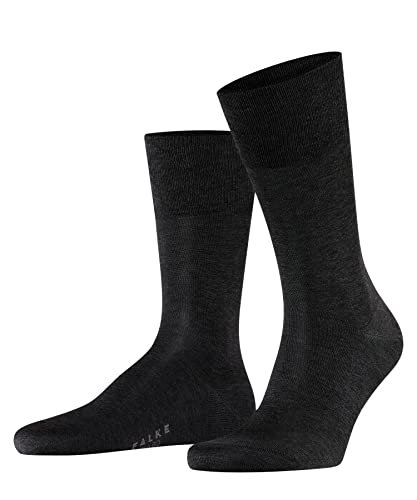 FALKE Herren Socken Tiago M SO Fil D'Ecosse Baumwolle einfarbig 1 Paar, Grau (Anthracite Melange 3095) neu - umweltfreundlich, 47-48 von FALKE