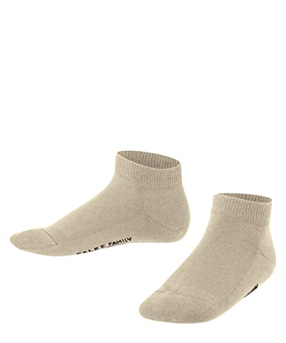 FALKE Unisex Kinder Sneakersocken Family K SN nachhaltige biologische Baumwolle kurz einfarbig 1 Paar, Beige (Sand Melange 4650) neu - umweltfreundlich, 39-42 von FALKE