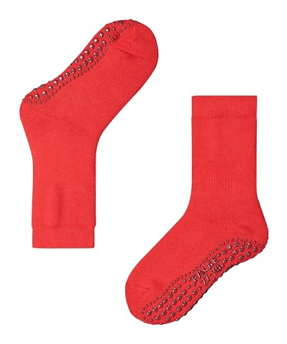 FALKE Unisex Kinder Hausschuh-Socken Catspads K HP Baumwolle Wolle rutschhemmende Noppen 1 Paar, Rot (Fire 8150), 35-38 von FALKE