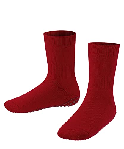 FALKE Unisex Kinder Hausschuh-Socken Catspads K HP Baumwolle Wolle rutschhemmende Noppen 1 Paar, Rot (Fire 8150), 35-38 von FALKE