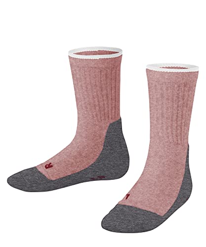 FALKE Unisex Kinder Socken Active Everyday K SO Baumwolle dünn atmungsaktiv 1 Paar, Rosa (Heather Pink Melange 8386), 31-34 von FALKE
