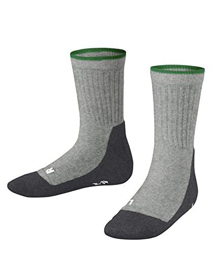 FALKE Unisex Kinder Socken Active Everyday K SO Baumwolle dünn atmungsaktiv 1 Paar, Grau (Light Grey 3400), 35-38 von FALKE