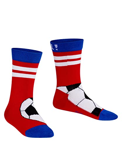 FALKE Unisex Kinder Socken Active Soccer K SO Baumwolle gemustert 1 Paar, Rosa (Red Pepper 8074), 39-42 von FALKE