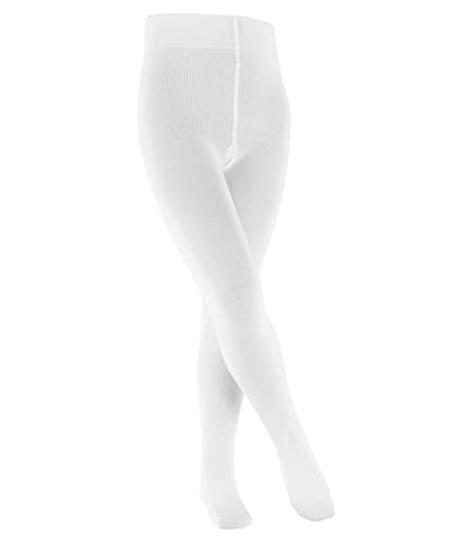 FALKE Unisex Kinder Strumpfhose Family K TI nachhaltige biologische Baumwolle dick einfarbig 1 Stück, Weiß (White 2000) neu - umweltfreundlich, 98-104 von FALKE