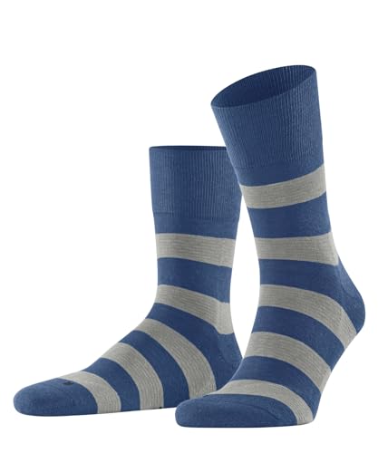 FALKE Unisex Socken Run U SO Baumwolle gemustert 1 Paar, Blau (Nautical 6531) - Streifen, 42-43 von FALKE