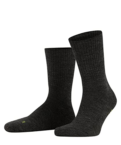 FALKE Unisex Socken Walkie Light U SO Wolle einfarbig 1 Paar, Grau (Smog 3150), 42-43 von FALKE