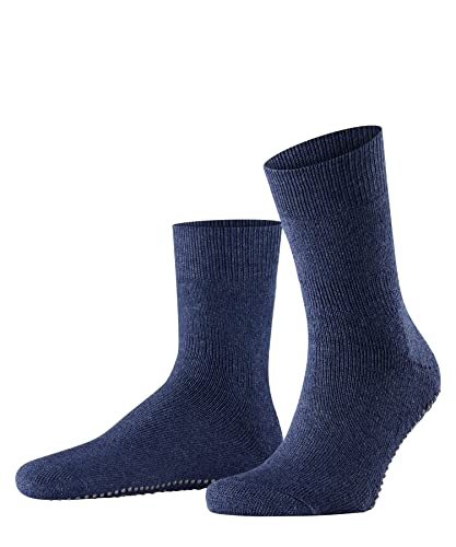 FALKE Herren Stoppersocken Homepads M HP Wolle Baumwolle rutschhemmende Noppen 1 Paar, Blau (Dark Blue 6690), 43-46 von FALKE