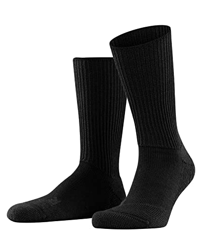 FALKE Unisex Socken Walkie Ergo U SO Wolle einfarbig 1 Paar, Schwarz (Black 3000), 39-41 von FALKE