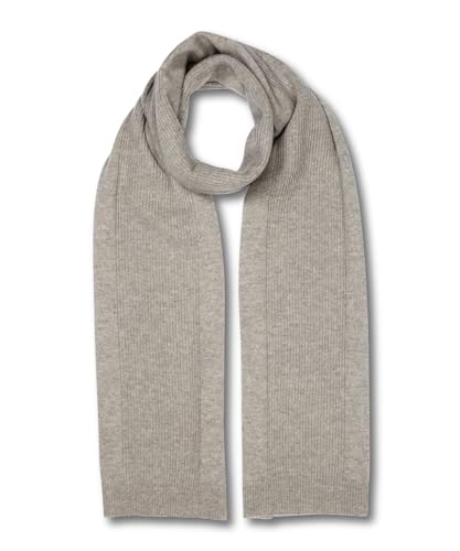 FALKE Unisex Winter-Schal Luxury Rib Scarf U SC Kaschmir schnelltrocknend warm 1 Stück, Braun (Nut Melange 4770), ONESIZE von FALKE