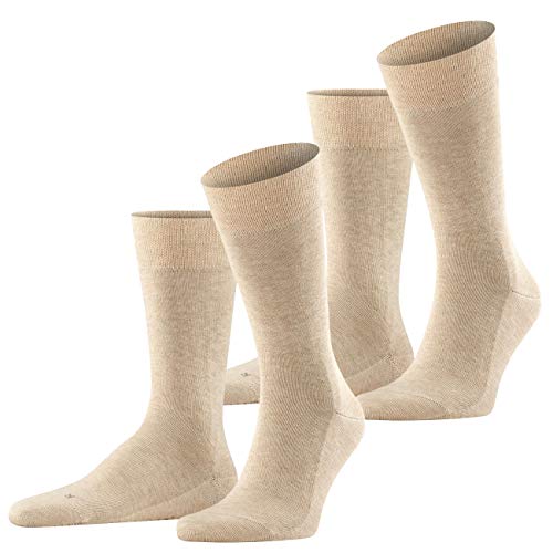 FALKE Herren Functional Socken London 2er Pack, Größe:43-46;Farbe:Sand Melange (4650) von FALKE