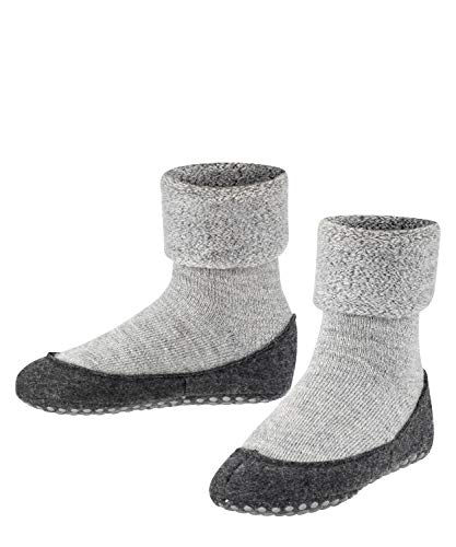 FALKE Unisex Kinder Stoppersocken Cosyshoe K HP Wolle rutschhemmende Noppen 1 Paar, Grau (Light Grey 3400), 29-30 von FALKE