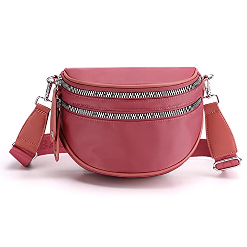 FANDARE Umhängetasche Damen Breiter Gurt Herren Schultertasche Bauchtasche Brusttasche Sporttasche Schultertasche Handytasche zum Umhängen Reise Freizeit Outdoor Sports Sling Crossbody Bag von FANDARE