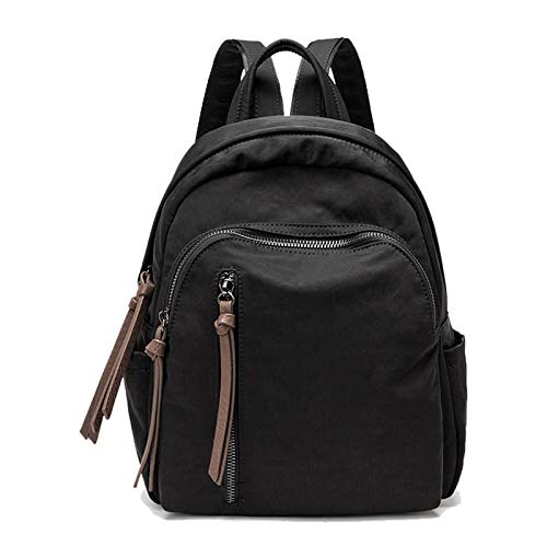 FANDARE Damen Rucksack Casual Daypack Mädchen Rucksäcke Schultasche Licht Wasserdicht Backpack für Reise Einkaufen Schule Pendeln Schwarz von FANDARE