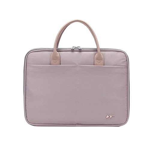 FANDARE Laptop Damen Handtasche Herren Aktentasche Elegant Shopper Damentasche Henkeltaschen Große Tote Bag Große Reise Einkauftasche Businesstasche für Frauen Büro Reisen Lila von FANDARE