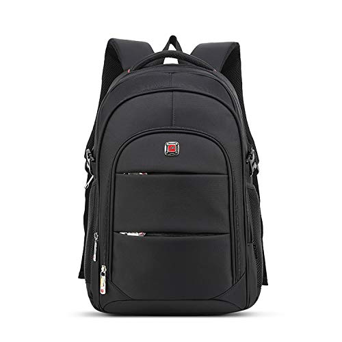 FANDARE Unisex Laptop Rucksack Schulrucksack Herren Damen für 16 Zoll Laptop-Tasche mit USB Ladeanschluss Business Arbeit Laptop-Rucksäcke Reise Schüler Schulranzen Schultasche Daypacks Schwarz Grau L von FANDARE