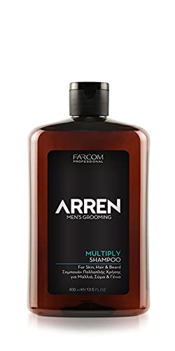 FARCOM - Serie ARREN Men’s Grooming Multiply Shampoo - 400 ml, Herrenpflege, Duschgel Shampoo für Herren, 3 in 1, Haut/Haare/Bart FARCOM - Serie ARREN Men’s Grooming Multiply Shampoo - 400 ml, Herrenpflege, Duschgel Shampoo für Herren, 3 in 1, Haut/Haare/Bart von FARCOM