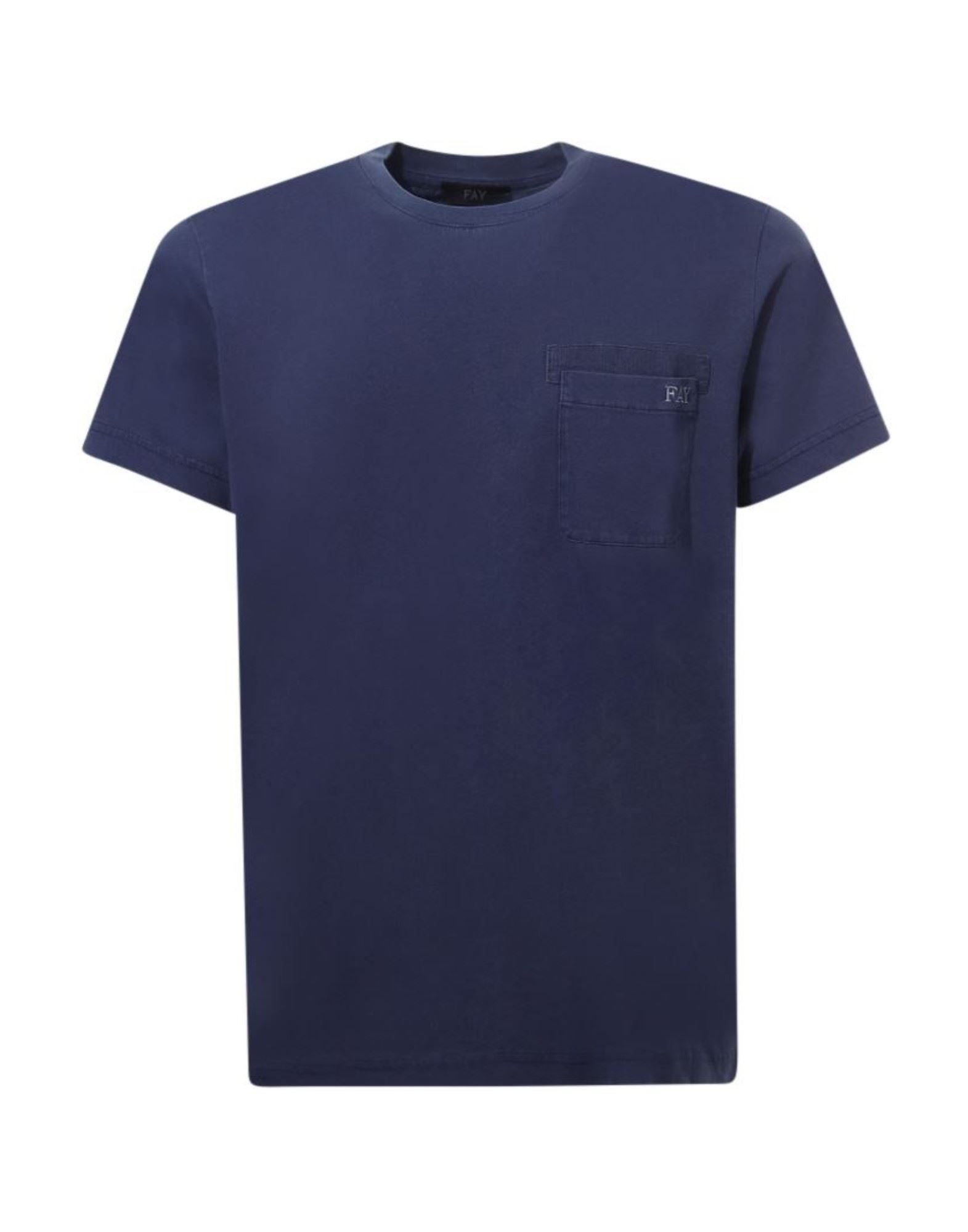 FAY T-shirts Herren Marineblau von FAY