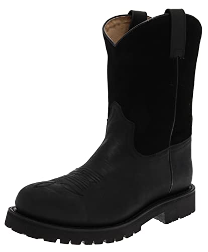 FB Fashion Boots Damen Cowboystiefel Spurs Schwarz Lederstiefel Westernreitstiefel 40 EU von FB Fashion Boots