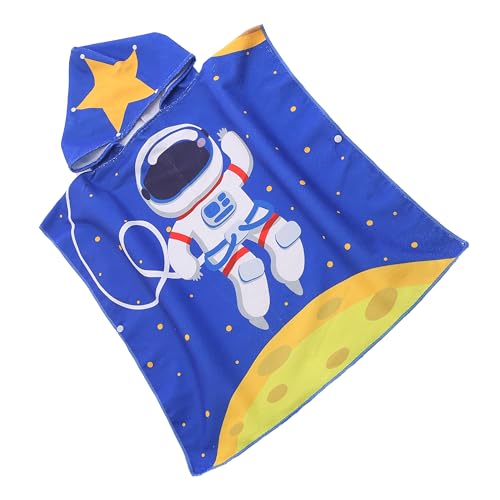 FEBE Badeponcho Kinder Astronaut Badetuch Mit Kapuze Bademantel für Kleinkind von FEBE