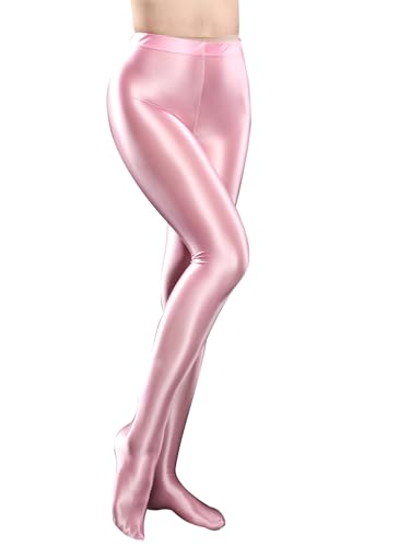 FEESHOW Damen Nylon Strumpfhose Mit Offenem Schritt Öl-Glanz Pantyhose Seidenglanz Strümpfe Glossy Stockings Reizwäsche Rosa_A XL FEESHOW Damen Nylon Strumpfhose Mit Offenem Schritt Öl-Glanz Pantyhose Seidenglanz Strümpfe Glossy Stockings Reizwäsche Rosa_A XL von FEESHOW