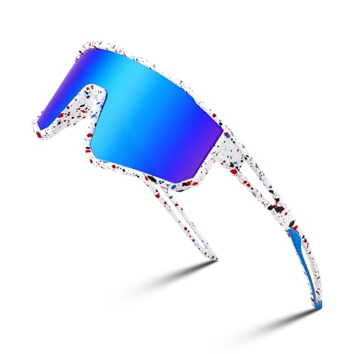 FEISEDY Jugendliche Kinder Sportbrille Polarisierte 6-15 Jahre Fahrradbrille UV400 Schutz Sport Sonnenbrille für Jungen Mädchen B4163 FEISEDY Jugendliche Kinder Sportbrille Polarisierte 6-15 Jahre Fahrradbrille UV400 Schutz Sport Sonnenbrille für Jungen Mädchen B4163 von FEISEDY