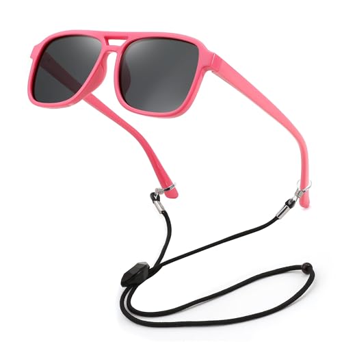 FEISEDY Kinder Pilotenbrille Polarisiert 3-9 Jahre Retro Sonnenbrille mit UV400 Schutz & TPEE Rahmen für Jungen Mädchen B0152 FEISEDY Kinder Pilotenbrille Polarisiert 3-9 Jahre Retro Sonnenbrille mit UV400 Schutz & TPEE Rahmen für Jungen Mädchen B0152 von FEISEDY