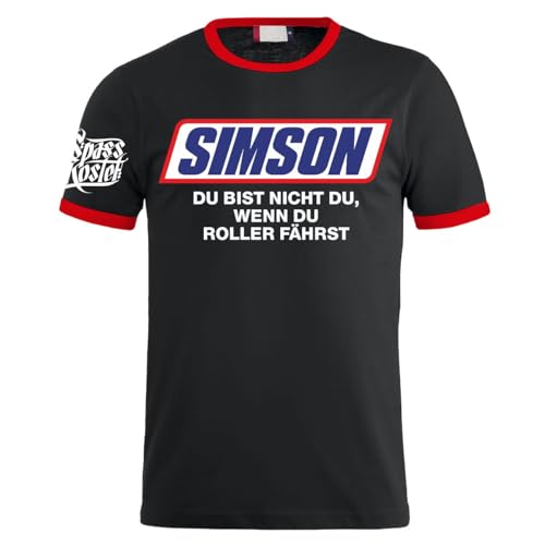 Herren T-Shirt Simson Du bist Nicht du wenn du Roller fährst DDR Motorrad Motive von FELDWEGHEIZER