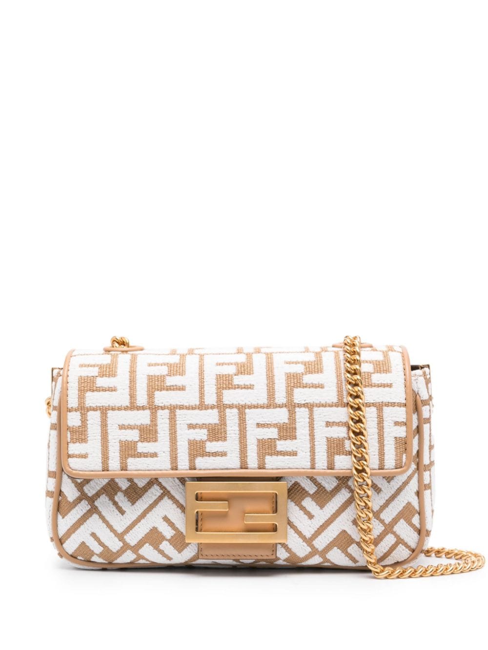 FENDI Mini Baguette Schultertasche - Weiß von FENDI