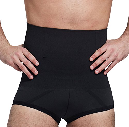 FEOYA Gewichtsverlust Fitness Sporthose Thermo Shorts Abnehmen Hohe Taille Körperformer Neopren Yoga Turnhalle Sauna Schwitzeffekt Schwarz L von FEOYA