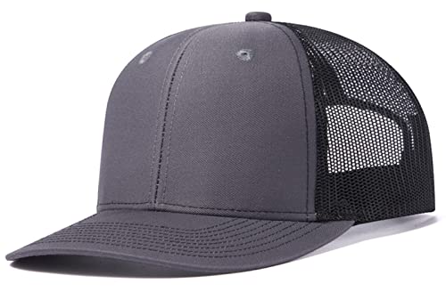 FEOYA Männer Frauen Mesh Trucker Hat Unisex Einstellbare Baseball Cap 6 Panel Plain Trucker Cap B2 von FEOYA