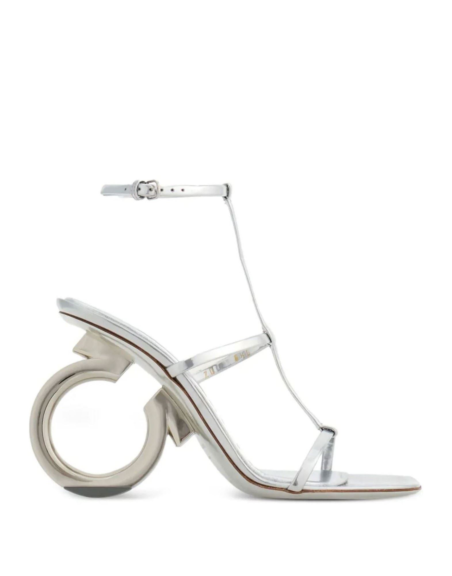 FERRAGAMO Sandale Damen Silber von FERRAGAMO