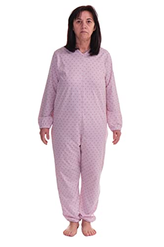 Ferrucci Comfort, Schlafanzug, Pflege-Overall Serenità, Langarm, 1 Reißverschluss am Rücken, Sommer (Damen, XL) von FERRUCCI COMFORT