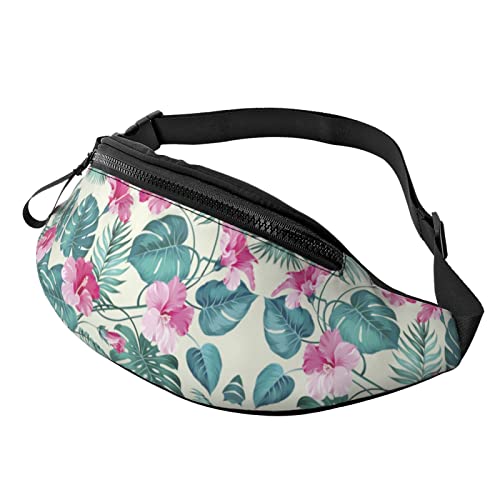 Ladybug Print Herren und Damen Freizeit Sport Hüfttasche Outdoor Sport Fanny Pack Alltag Casual Brusttasche, Palmenblatt-Druck, Einheitsgröße von FFEXS