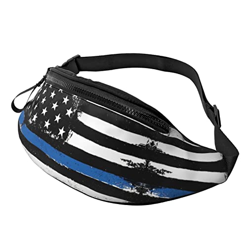 Oktopus Print Herren und Damen Freizeit Sport Hüfttasche Outdoor Sport Fanny Pack Alltag Casual Brusttasche, Blauer, dünner Druck mit USA-Flagge, Einheitsgröße von FFEXS