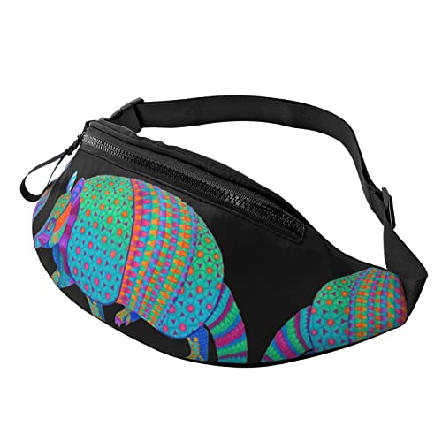 Tropische Palmen Druck Herren und Damen Freizeit Sport Hüfttasche Outdoor Sport Fanny Pack Alltag Casual Brusttasche, Farbenfrohes Tiermotiv, Einheitsgröße von FFEXS