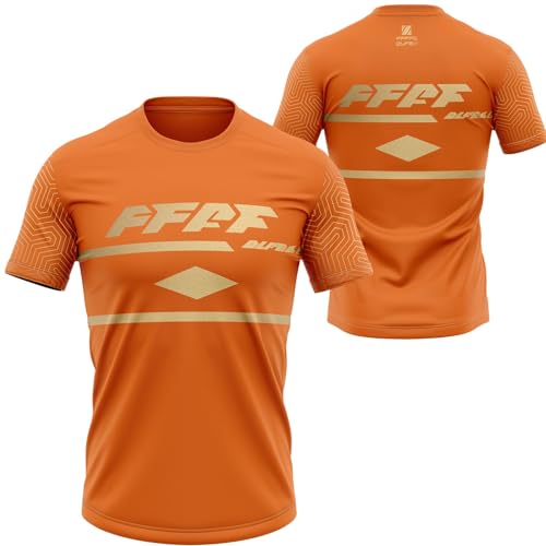 Herren Mountainbike Trikot, Herren Radtrikot Kurzarm Bike Shirt, Atmungsaktive Cycling Jersey, Schnell Trocknen Radsport Bekleidung, Kurzarmtrikot Für MTB Rennrad/Multisport/Fitness (P5,6XL) von FFFF & OLFEH