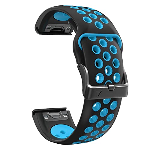 FFHAO Smartwatch-Silikon-Uhrenarmband für Garmin Fenix 7, 7X, 6X, 6 Pro, 5X, 5 Plus, 3HR, einfache Passform, Schnellverschluss, 26, 22 mm Gürtel, 26mm D2 MK1 MK2i, Achat von FFHAO