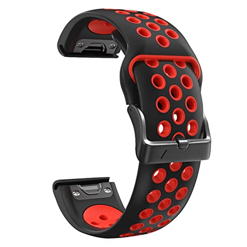 FFHAO Smartwatch-Silikon-Uhrenarmband für Garmin Fenix 7, 7X, 6X, 6 Pro, 5X, 5 Plus, 3HR, einfache Passform, Schnellverschluss, 26, 22 mm Gürtel, 26mm Fenix 6X 6XPro, Achat von FFHAO