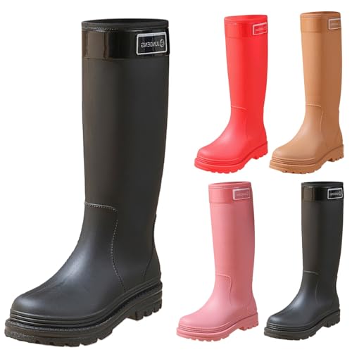 FGUUTYM Gummistiefel Damen Langschaft – Hohe Wasserdichte Regenstiefel Gummi Stiefeletten Wasserdichte Rutschfest Regenschuhe Halbhoch Rain Boots Gummischuhe Arbeitsschuhe Schlupfstiefel FGUUTYM Gummistiefel Damen Langschaft – Hohe Wasserdichte Regenstiefel Gummi Stiefeletten Wasserdichte Rutschfest Regenschuhe Halbhoch Rain Boots Gummischuhe Arbeitsschuhe Schlupfstiefel von FGUUTYM