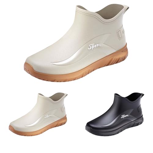 FGUUTYM Gummistiefel Herren Wasserdicht Regenschuhe Breite Füße Gartenschuhe Rutschfest Hiking Flach Safety Regenstiefel Bequeme Robust Reitschuhe Stiefeletten Gummistiefeletten Angelstiefel FGUUTYM Gummistiefel Herren Wasserdicht Regenschuhe Breite Füße Gartenschuhe Rutschfest Hiking Flach Safety Regenstiefel Bequeme Robust Reitschuhe Stiefeletten Gummistiefeletten Angelstiefel von FGUUTYM