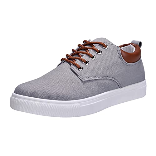 FGUUTYM Männer Low Top Canvas Wanderschuhe schnüren Mode Turnschuhe Freizeitschuhe Barfuß Schuhe Herren 45 von FGUUTYM