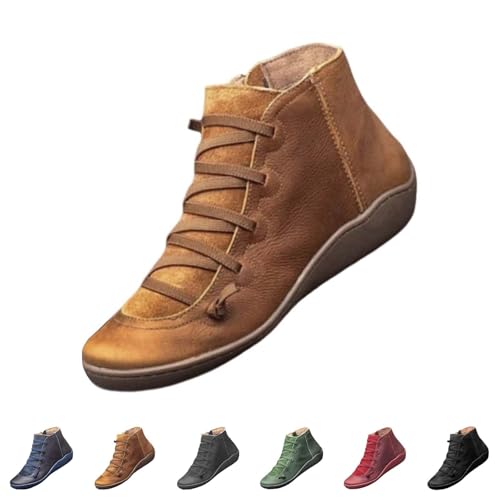 FGUUTYM Stiefeletten Herbst Damen Flache Vintage Stiefel Ankle Boots Klassische Arbeitsstiefel Runde Zehe Cowboystiefel Kurze Stiefel Mit Rutschfest Sohle Stylisch Praktisch Halbhoch Westernstiefel FGUUTYM Stiefeletten Herbst Damen Flache Vintage Stiefel Ankle Boots Klassische Arbeitsstiefel Runde Zehe Cowboystiefel Kurze Stiefel Mit Rutschfest Sohle Stylisch Praktisch Halbhoch Westernstiefel von FGUUTYM