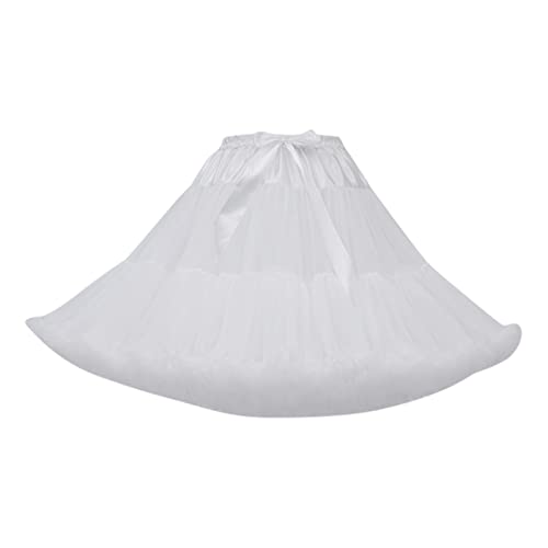 FGUUTYM Unterrock Karneval Party, Mehrlagiges Prinzessinnenkleid Treiben Petticoat, Ballett Pettirts Unterrock Cosplay Prinzessin, Länge 55cm, Taille 52-110cm von FGUUTYM