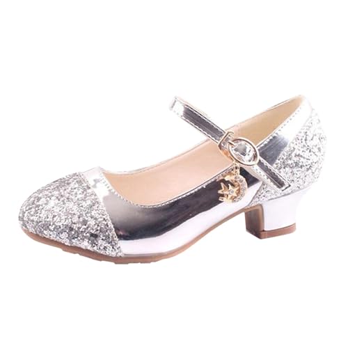 Glitzer Shinning Abendschuhe, Kinder Prinzessinnen Schuhe Elegante Prinzessin Schuhe Mädchen Ballerina Schuhe Performance Tanzschuhe Casual Kinderschuhe Mädchen Sandalen Mädchen Party Schuhe von FGUUTYM